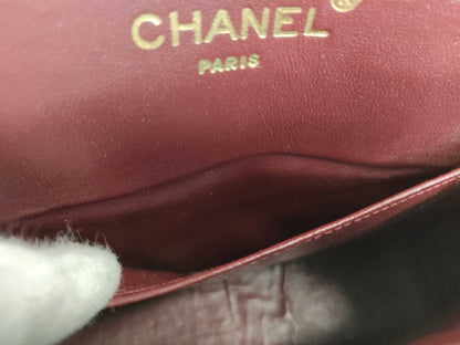 CHANEL Matelasse Matelasse Mini Turnlock Circle Chain Shoulder Bag