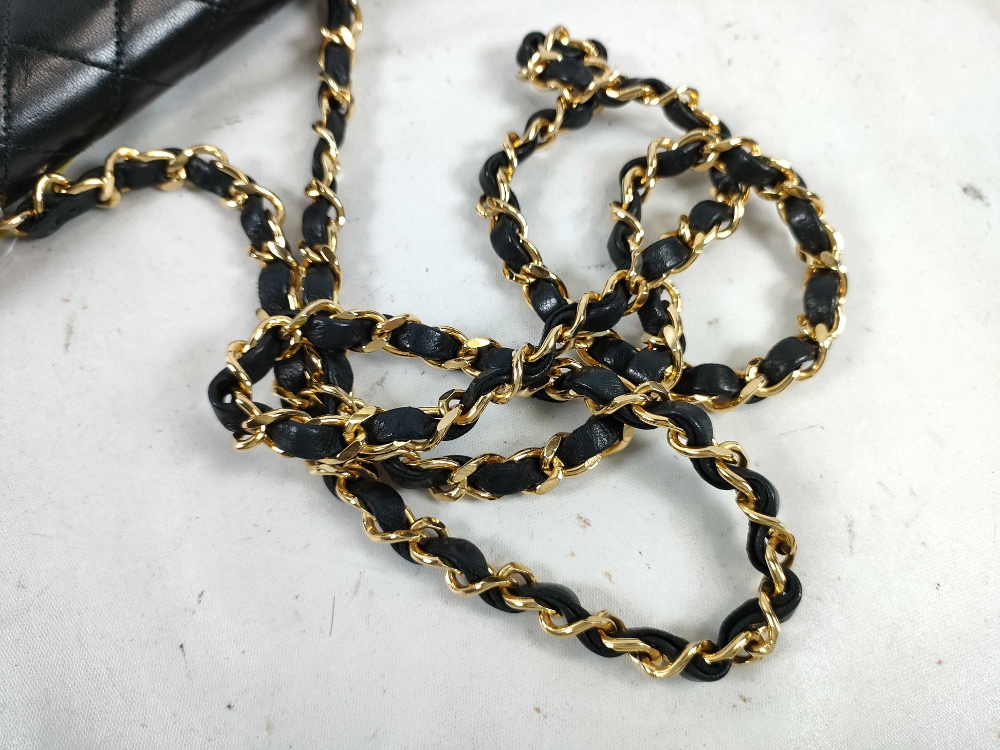 CHANEL Matelasse Matelasse Mini Turnlock Circle Chain Shoulder Bag