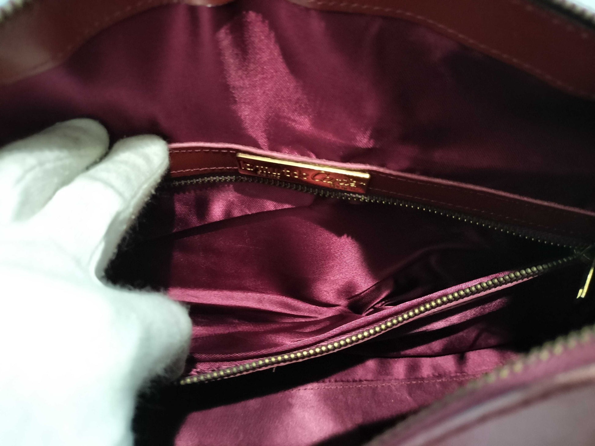 Cartier Must Must Line Leather Boston Bag Boston Bag