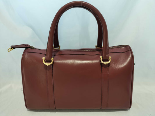 Cartier Must Must Line Leather Boston Bag Boston Bag