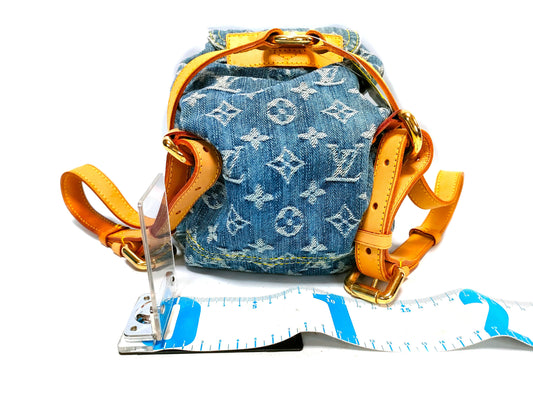LOUIS VUITTON M95057 Monogram Denim Sac-Ado PM Backpack
