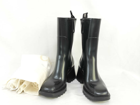 Chloe side zip rain boots