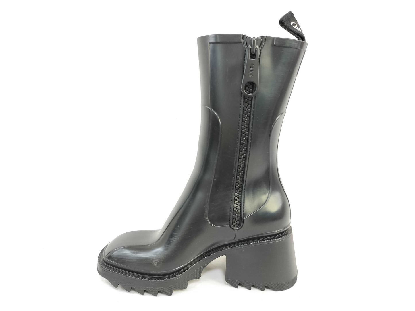 Chloe side zip rain boots