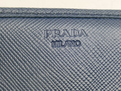 PRADA Saffiano Ribbon Round Long Wallet
