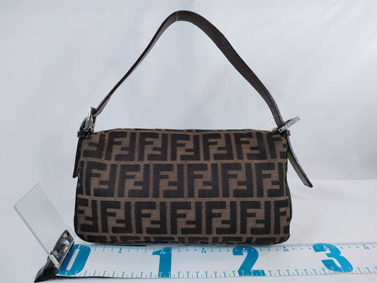 FENDI Zucca Mamma Bucket One-Shoulder Handbag