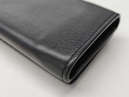 BALENCIAGA Leather Tri-fold Wallet Black 391446 Wallet