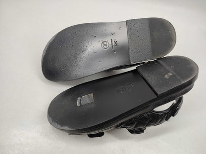 CHANEL Matelasse Gate Sandals/Matelasse/Coco Mark/37C Sandals