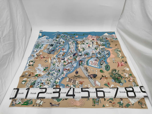 HERMES Carre Carre 90/Academy Ipika Scarf