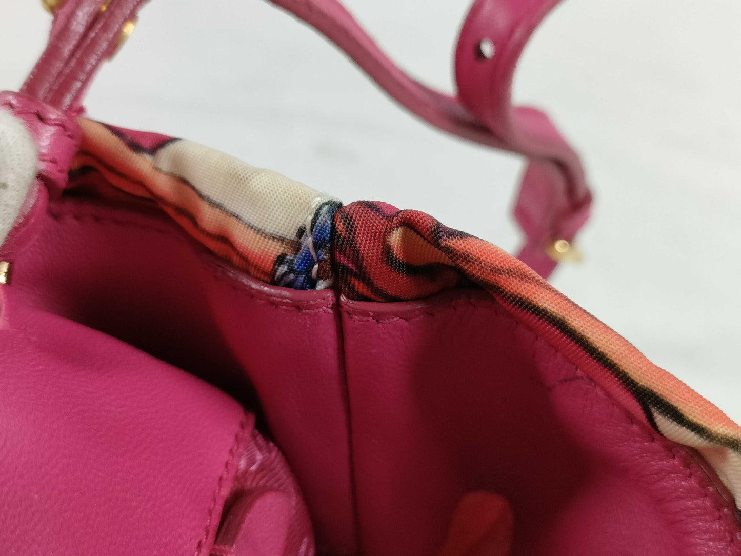 PRADA Floral Print 2-Way Tote Bag Shoulder Bag