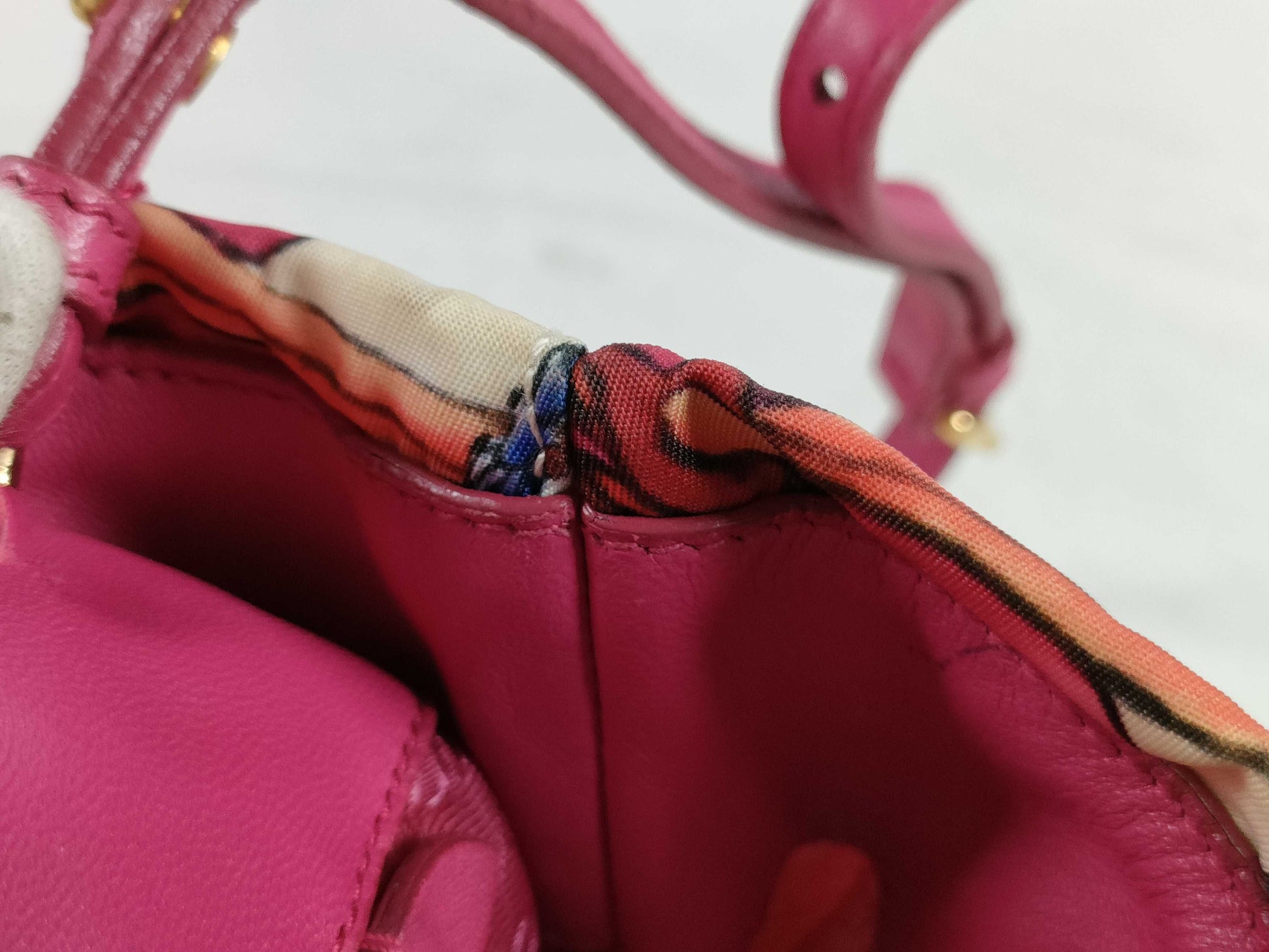 PRADA Floral Print 2-Way Tote Bag Shoulder Bag