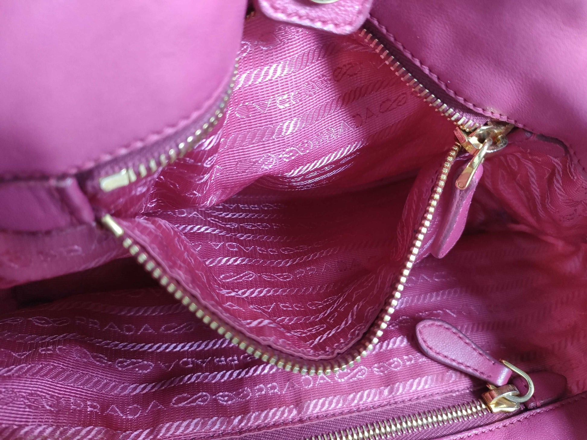PRADA Floral Print 2-Way Tote Bag Shoulder Bag