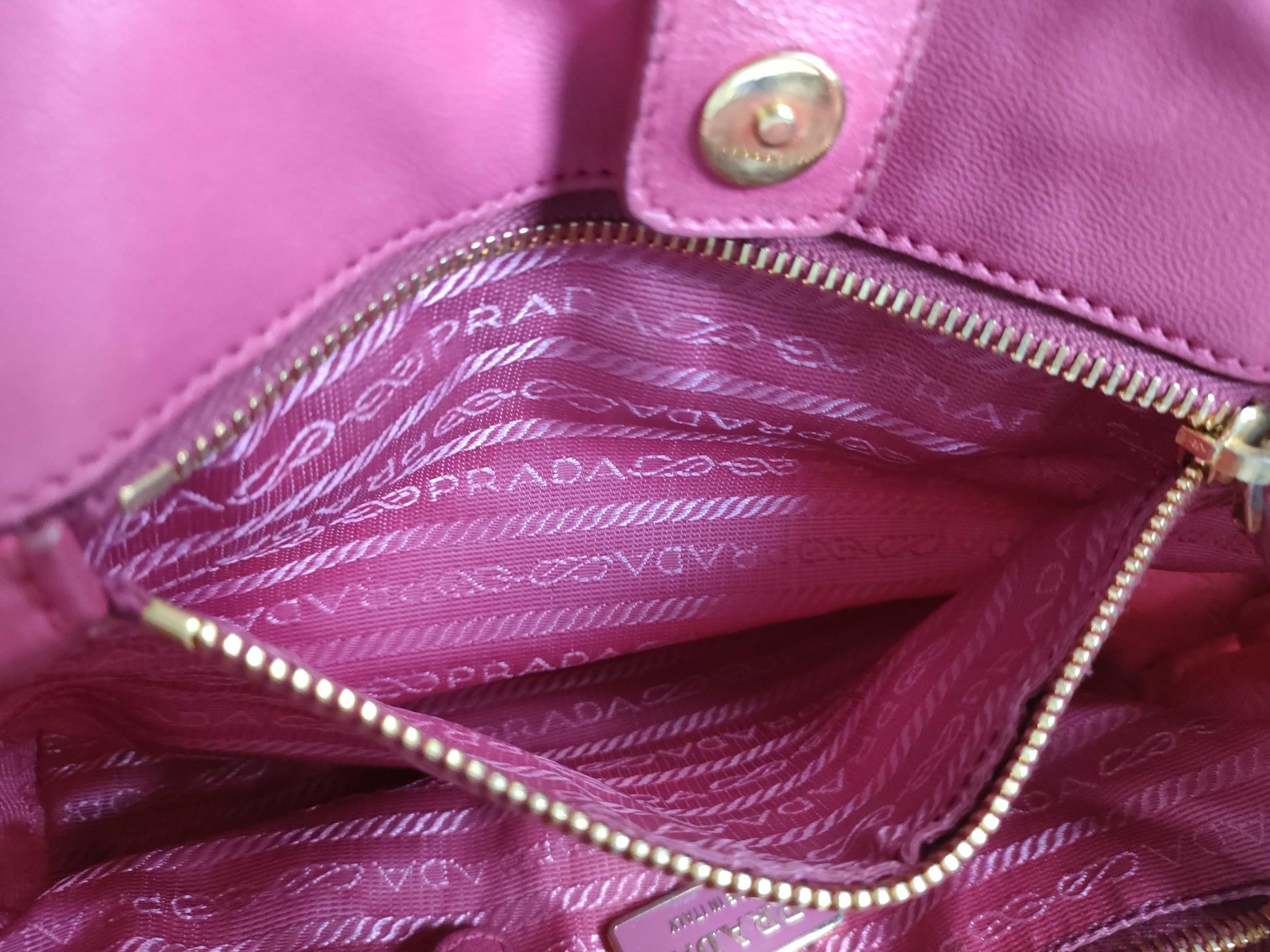 PRADA Floral Print 2-Way Tote Bag Shoulder Bag
