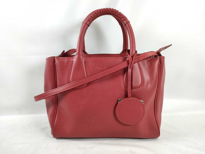Salvatore Ferragamo Gancini Nolita GG-21E621 / Red Handbag