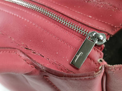 Salvatore Ferragamo Gancini Nolita GG-21E621 / Red Handbag