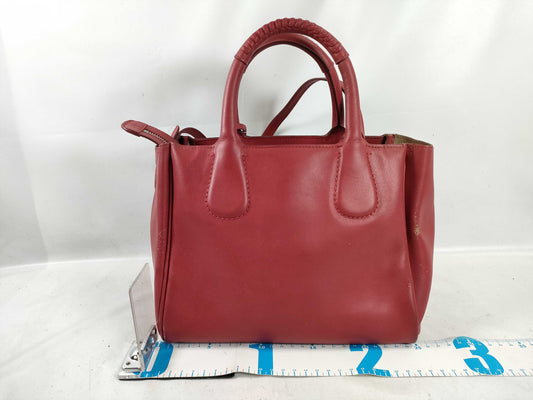 Salvatore Ferragamo Gancini Nolita GG-21E621 / Red Handbag