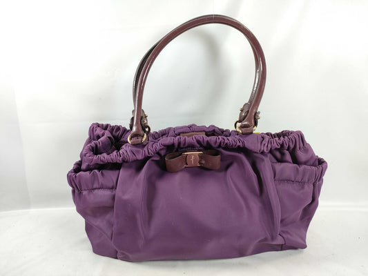 Salvatore Ferragamo Vara AU-21 Handbag/Purple
