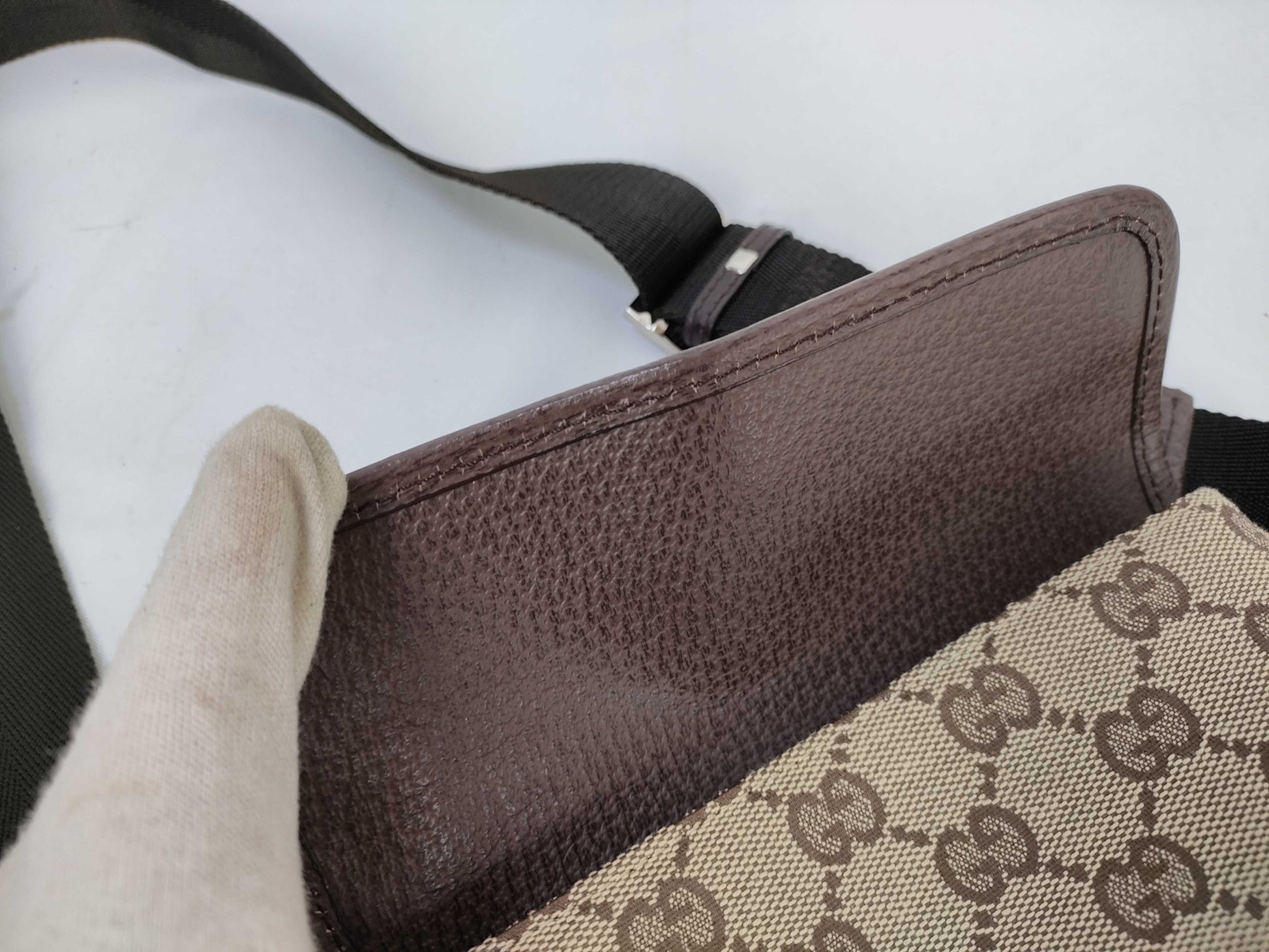 GUCCI GG Canvas 92543 Waist Pouch Waist Bag