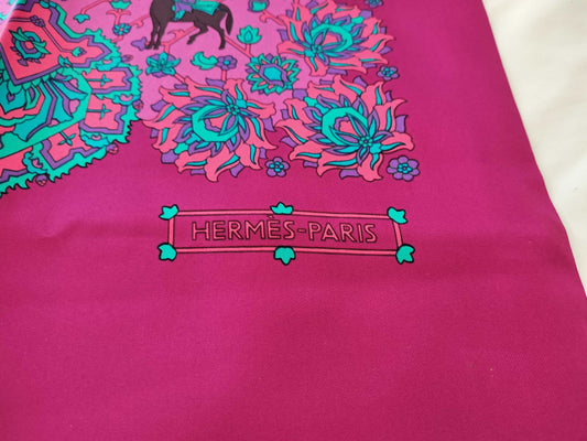 HERMES Carre Stole Horse Scarf