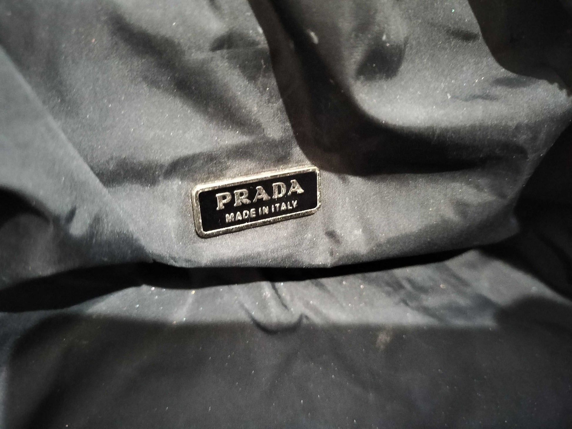 PRADA denim pouch pouch