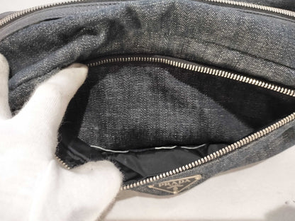 PRADA denim pouch pouch