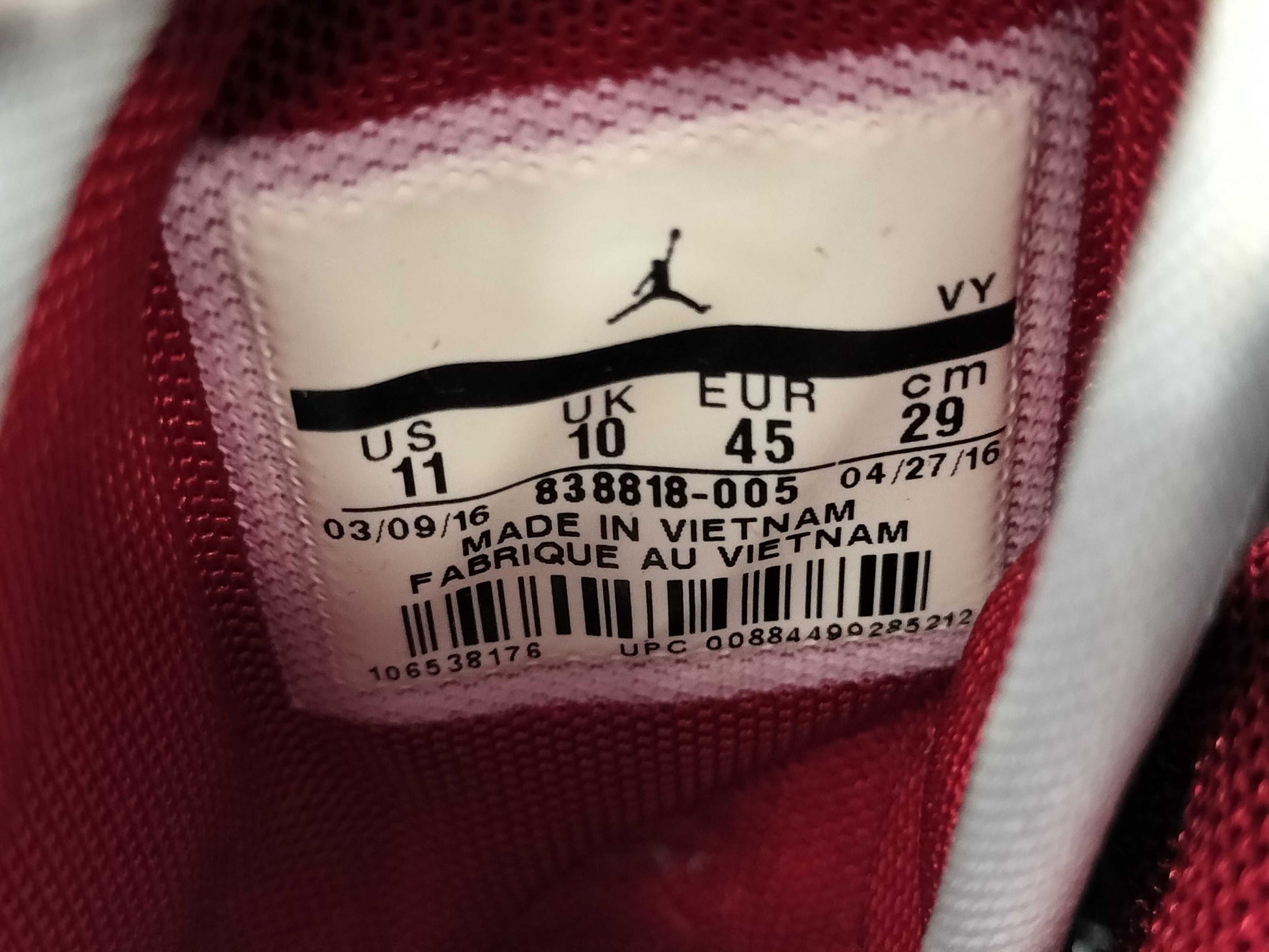 NIKE Jordan 1 Unused Sneakers