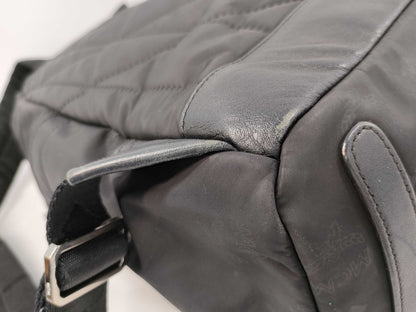 MCM Nylon Backpack Black Backpack