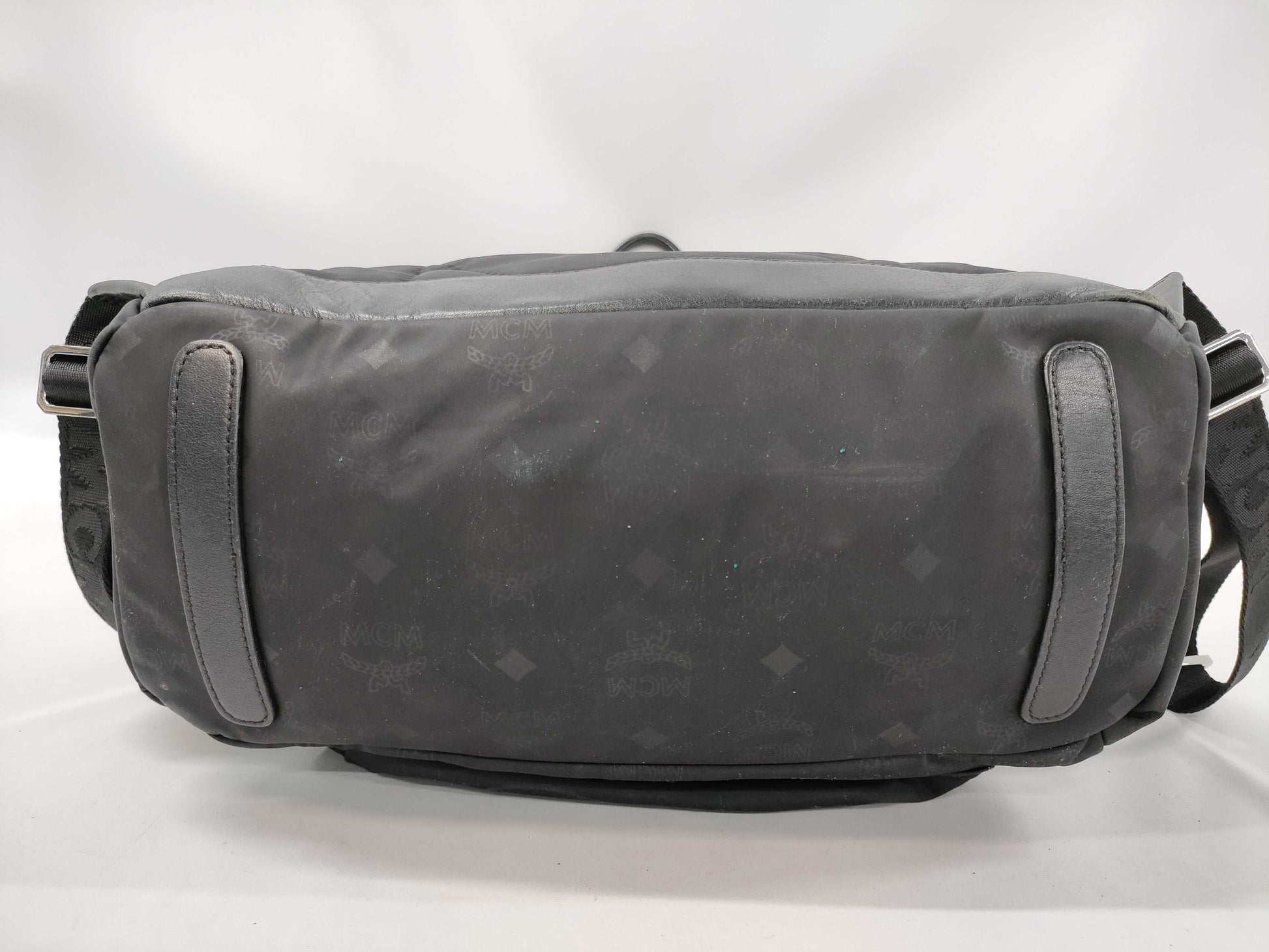 MCM Nylon Backpack Black Backpack