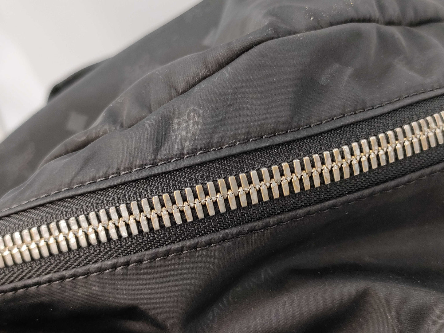 MCM Nylon Backpack Black Backpack