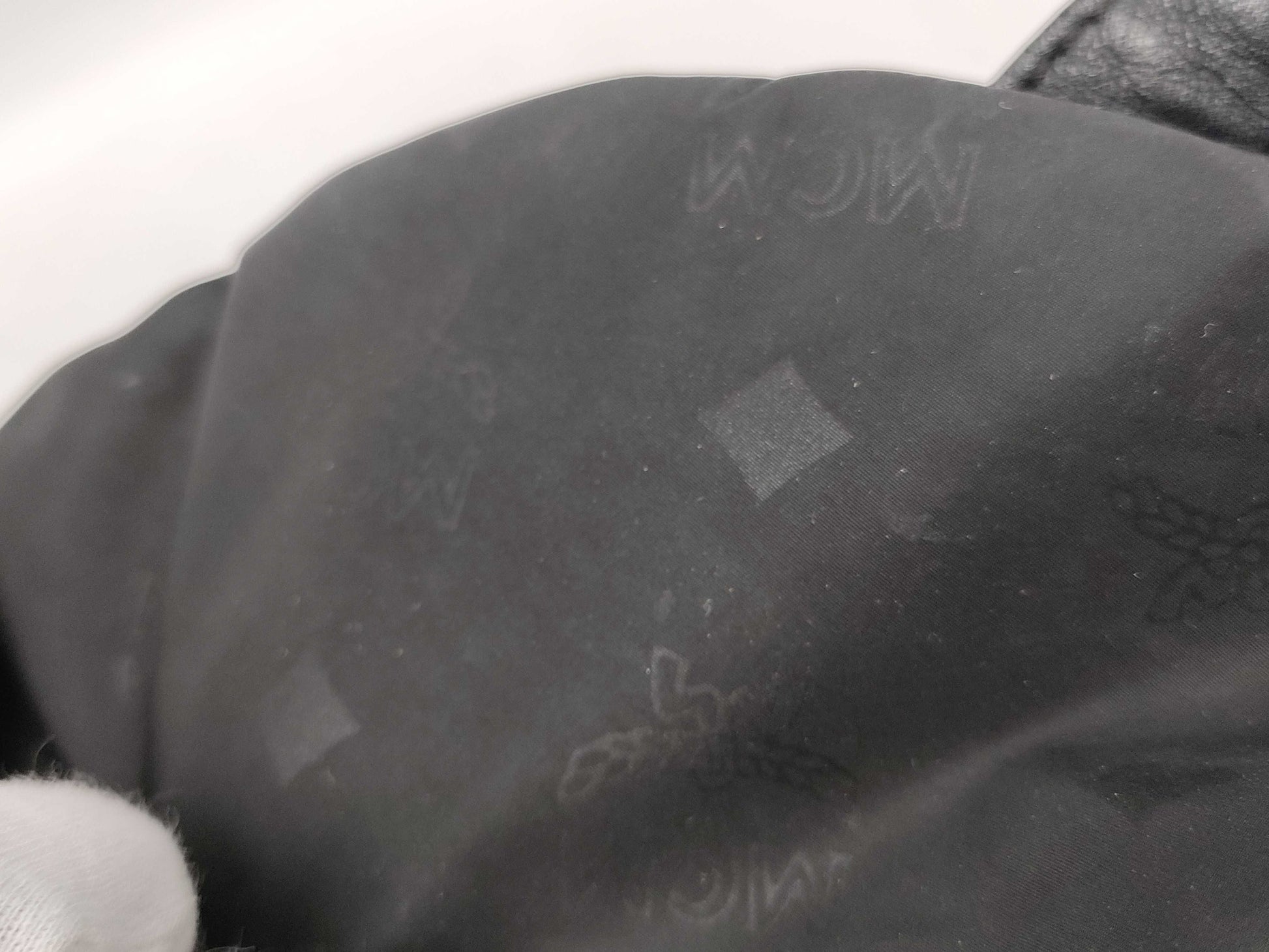 MCM Nylon Backpack Black Backpack