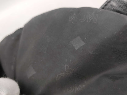 MCM Nylon Backpack Black Backpack