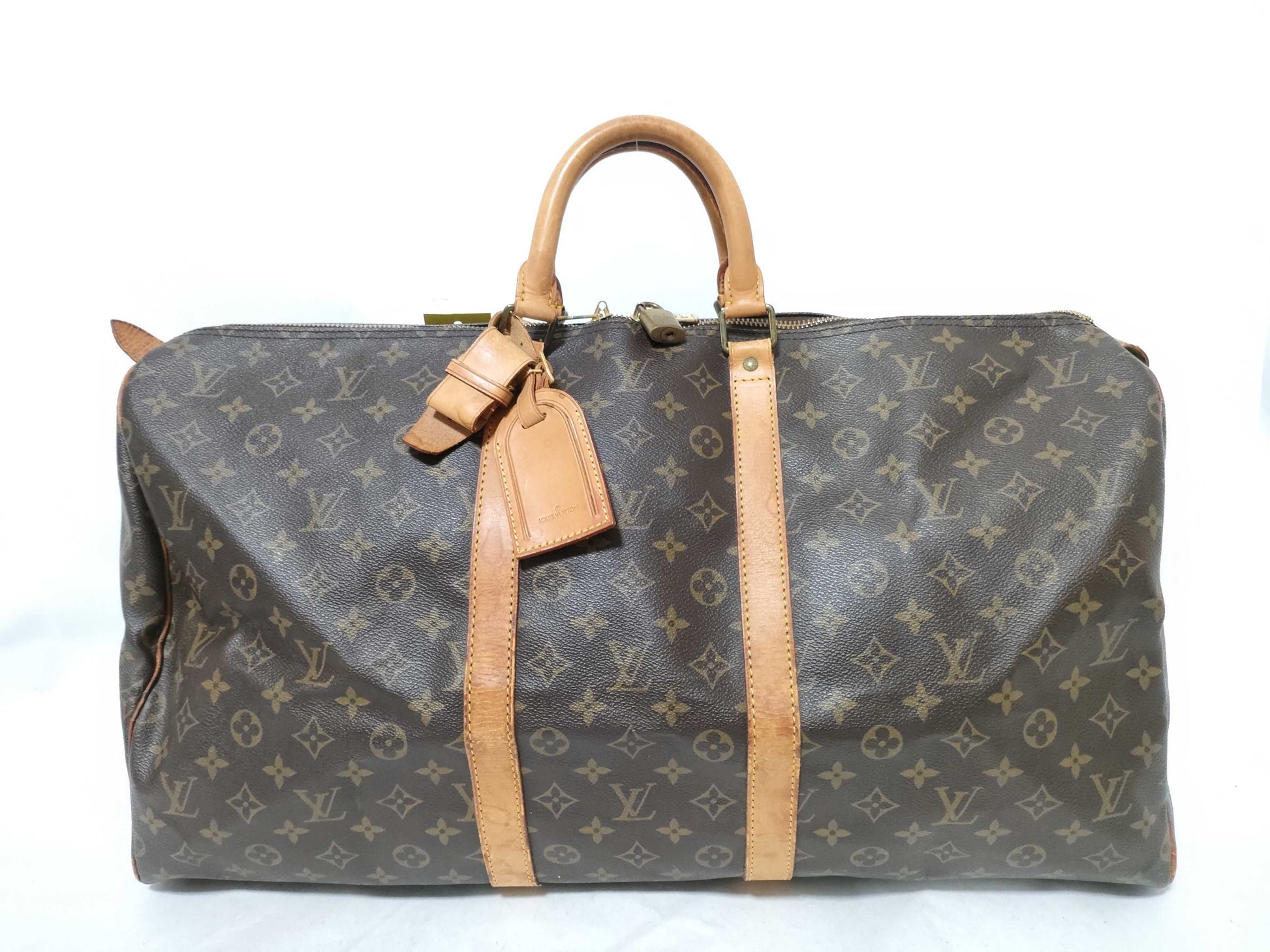 LOUIS VUITTON Monogram M41424 Keepall 55 Boston Bag