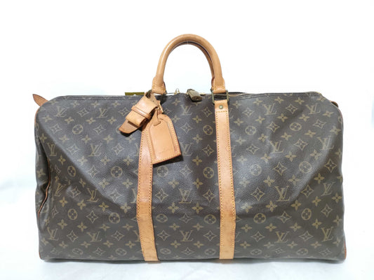LOUIS VUITTON Monogram M41424 Keepall 55 Boston Bag