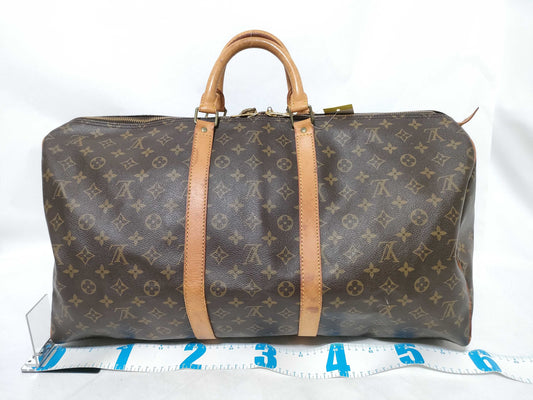 LOUIS VUITTON Monogram M41424 Keepall 55 Boston Bag