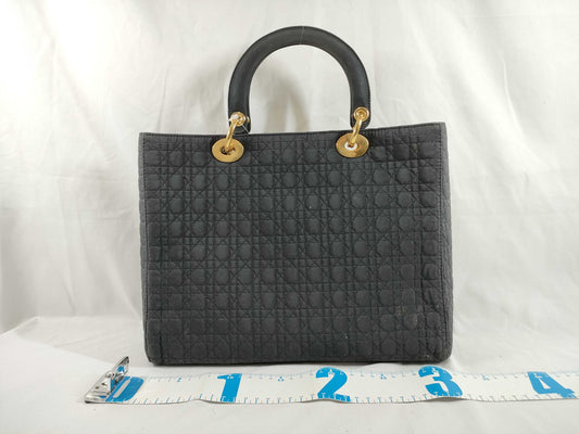 Dior Lady Dior Lady Dior Nylon Handbag