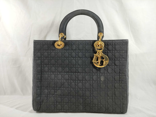 Dior Lady Dior Lady Dior Nylon Handbag