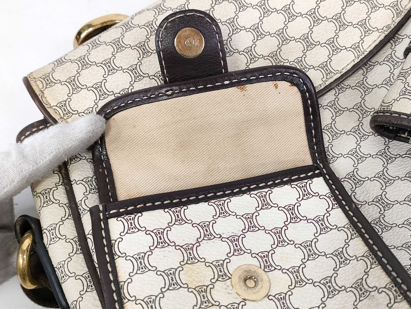 CELINE Shoulder Bag White