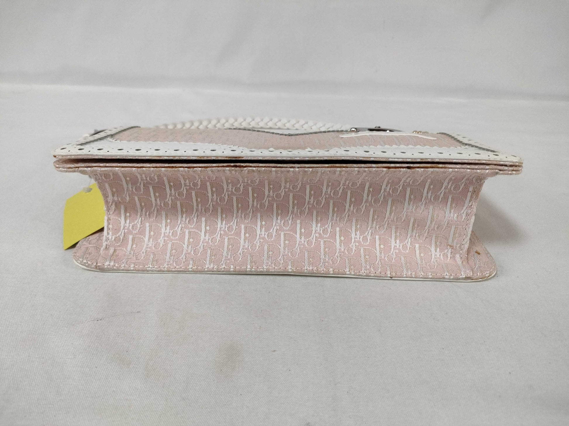 Dior Trotter One-Shoulder Canvas and Leather Shoulder Bag, Pink, 05-MA-0024