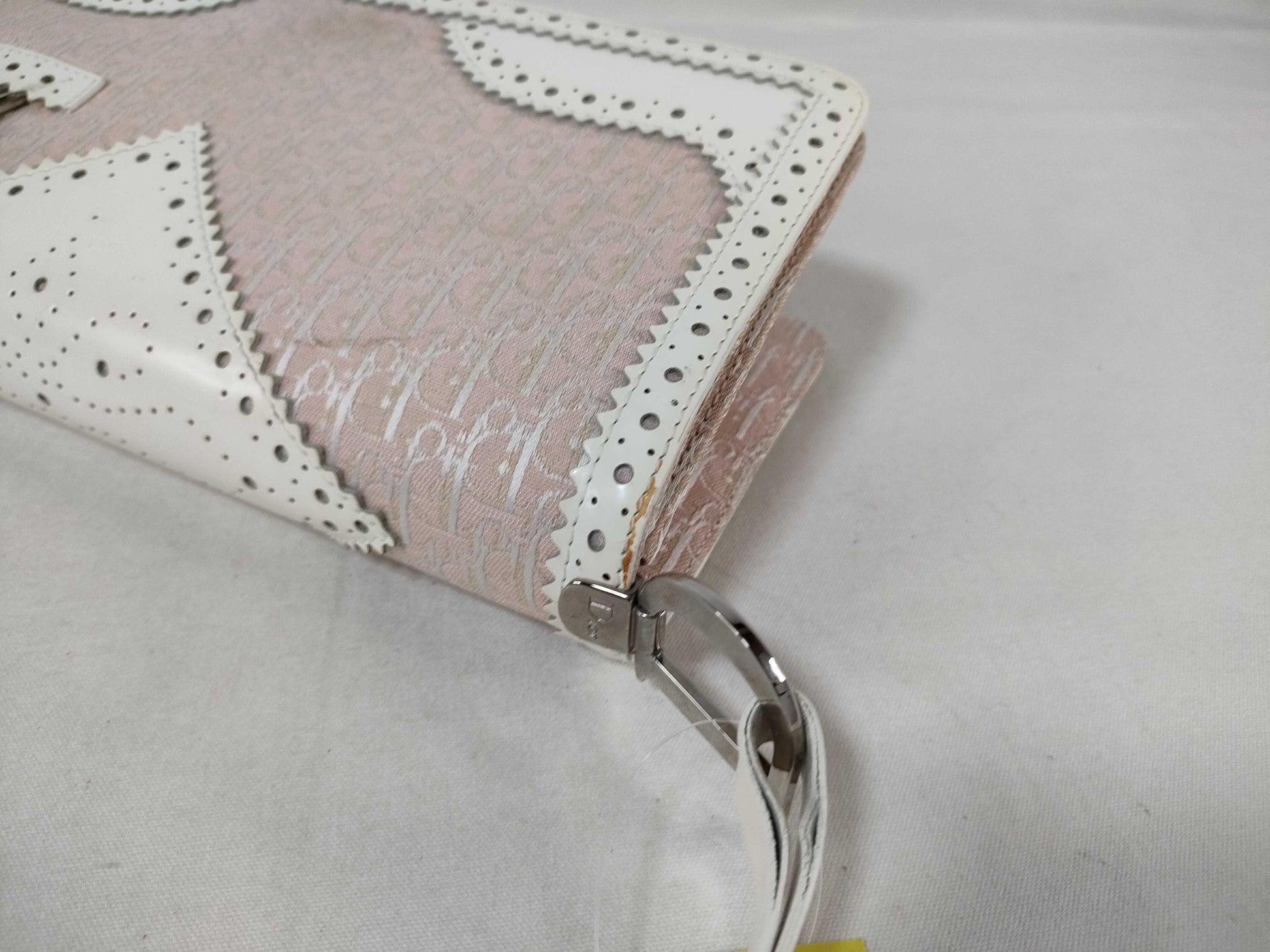 Dior Trotter One-Shoulder Canvas and Leather Shoulder Bag, Pink, 05-MA-0024