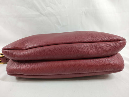 PRADA BR4894 Vitello Dino Burgundy Handbag