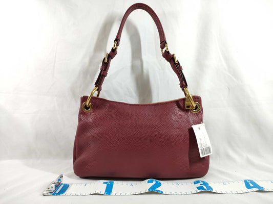 PRADA BR4894 Vitello Dino Burgundy Handbag
