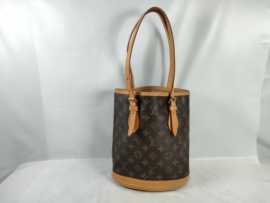 LOUIS VUITTON M42238 Monogram Bucket PM Tote Bag