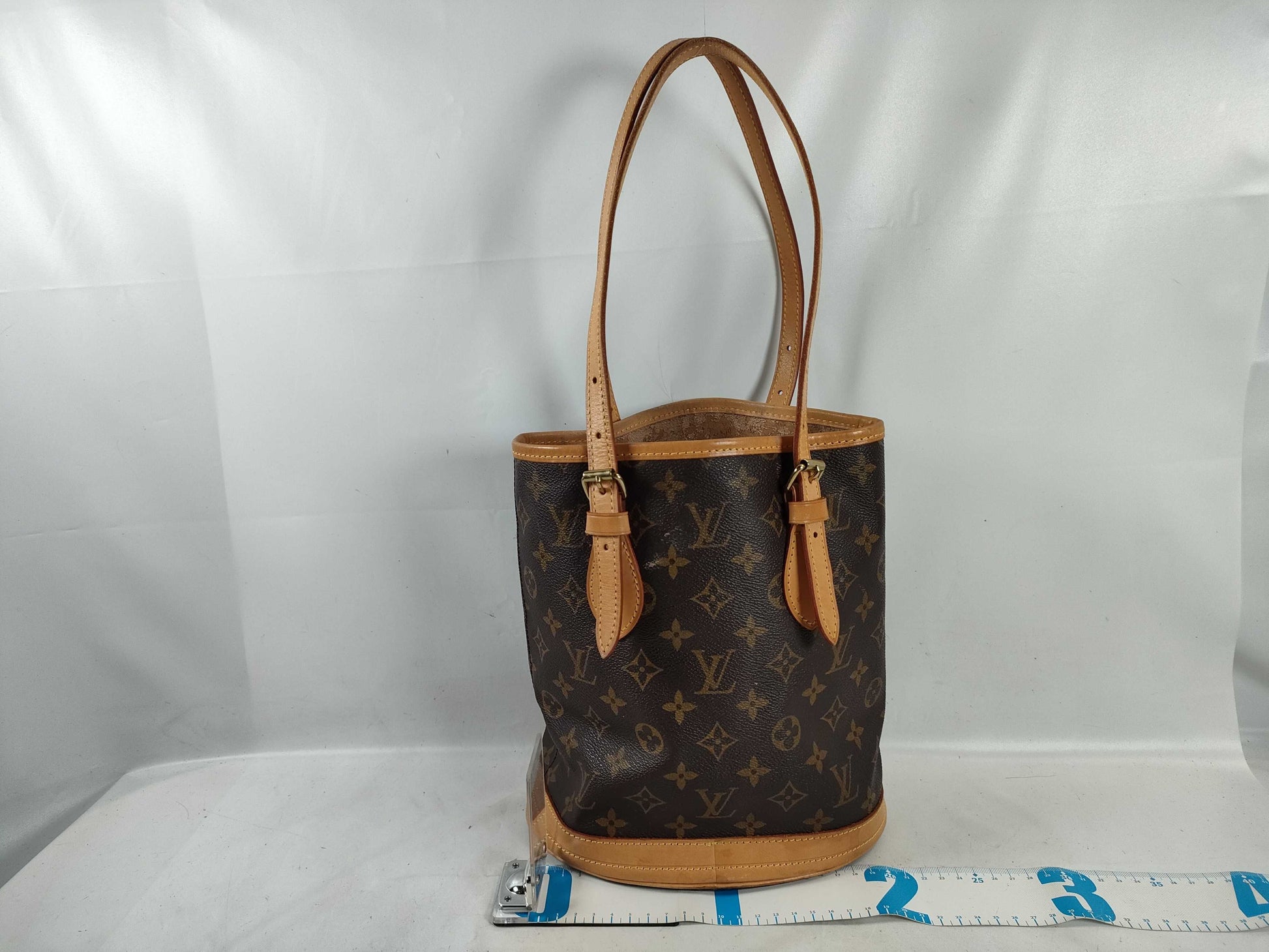 LOUIS VUITTON M42238 Monogram Bucket PM Tote Bag