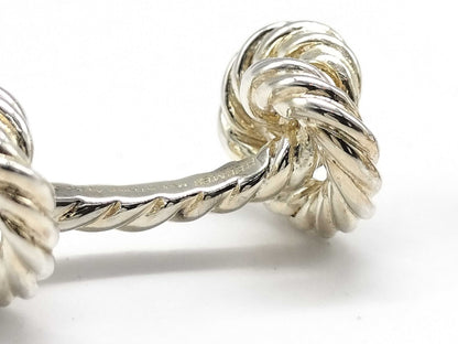 HERMES Rope 13.3g Tie Clip/Cufflinks