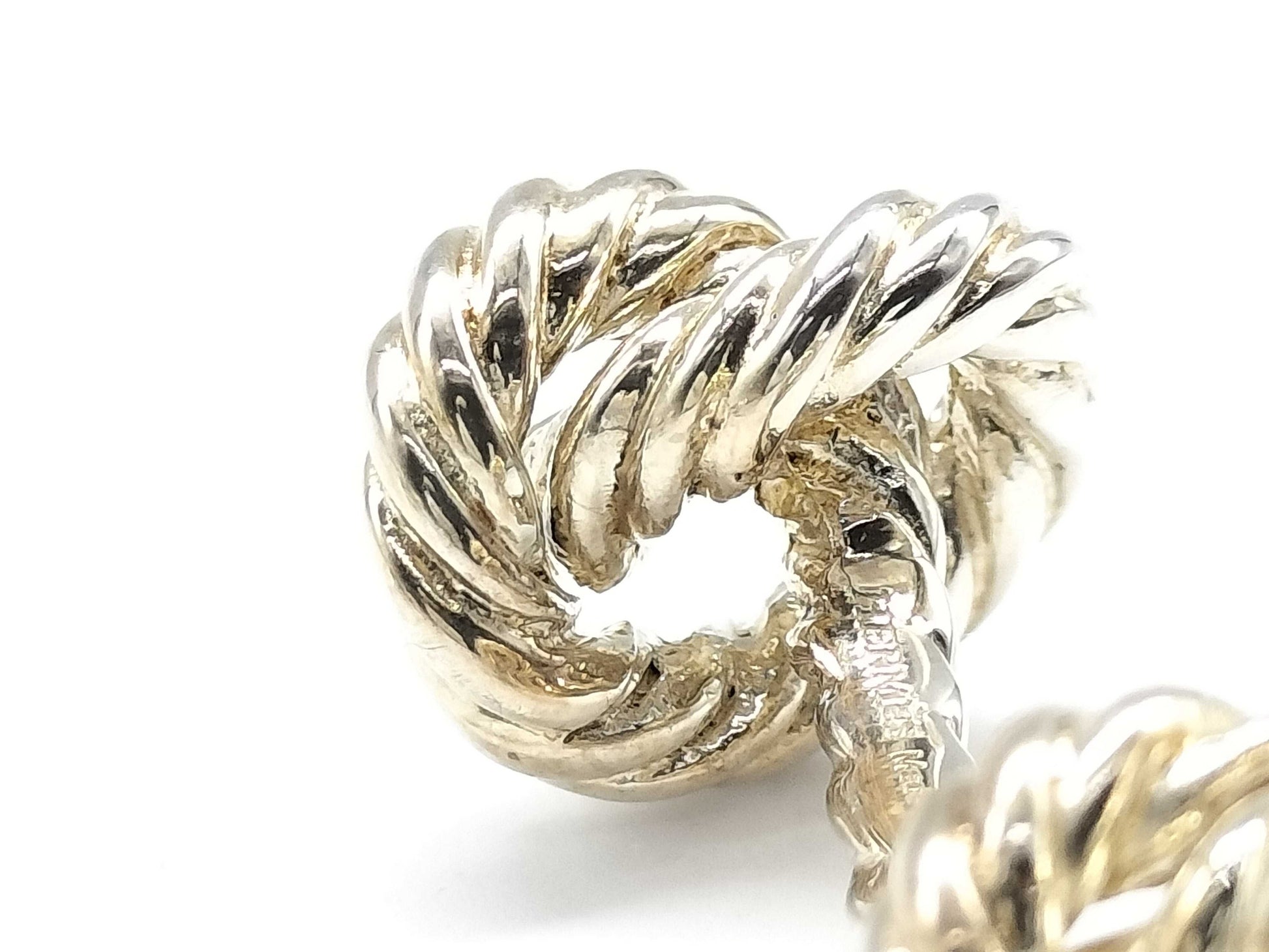 HERMES Rope 13.3g Tie Clip/Cufflinks