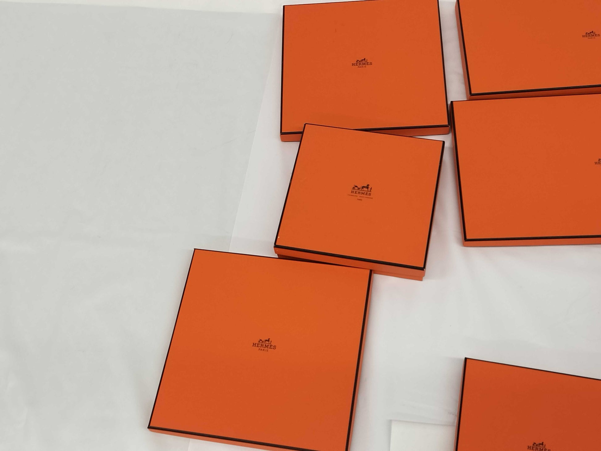 HERMES Scarf/Accessories Empty Box * 8 Pieces Brand Empty Box Bundle Brand Empty Box Bundle 