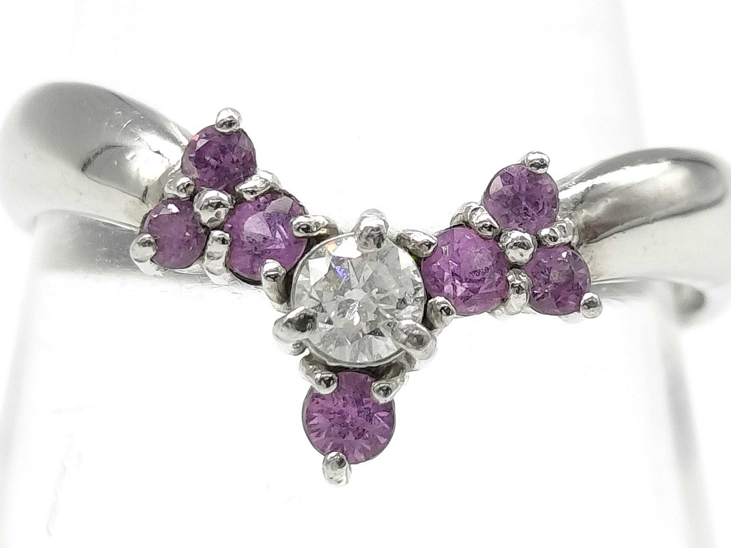 R 0.30ct D 0.10ct PT900 3.7g Ring 