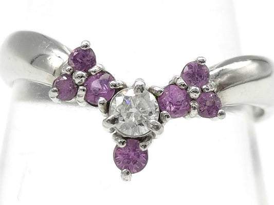 R 0.30ct D 0.10ct PT900 3.7g Ring 