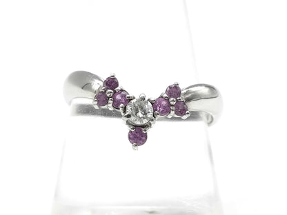 R 0.30ct D 0.10ct PT900 3.7g Ring 