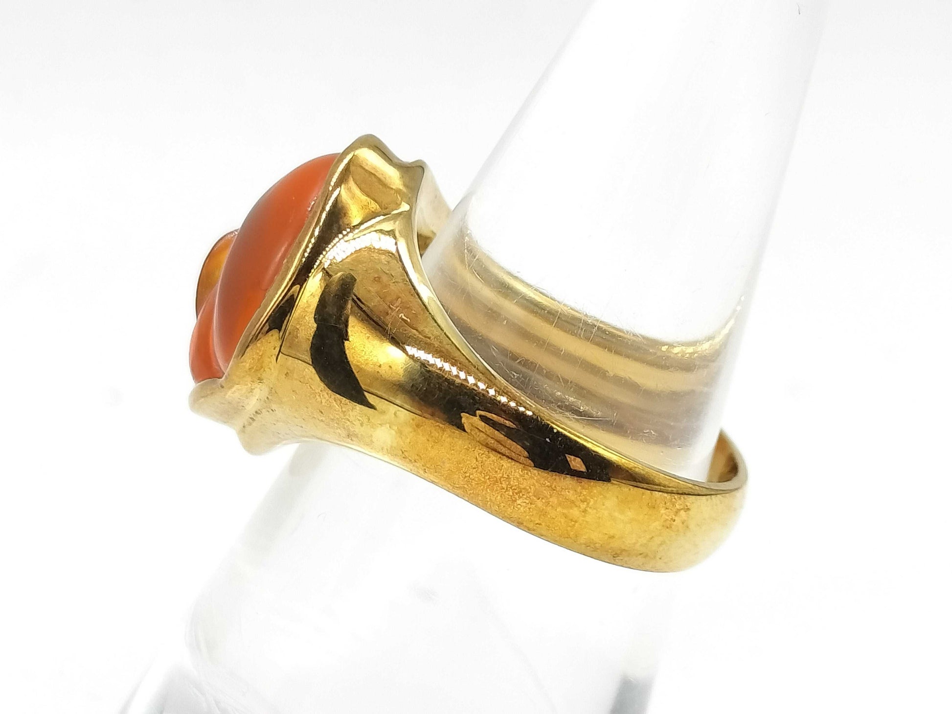 Colored Stone 3.75ct D 0.09ct K18 10.0g Ring 
