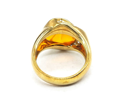 Colored Stone 3.75ct D 0.09ct K18 10.0g Ring 